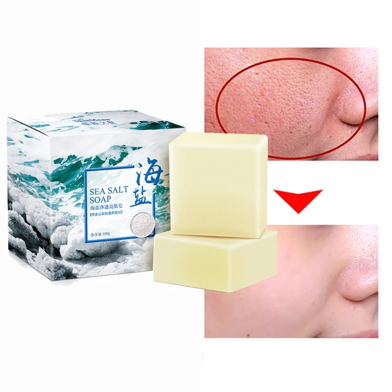 Sea Salt Clear Soap New 100g Handmade Pimple Pores Acne Treatment Soap Goat Milk Moisturizing Face Wash Skin Care Products New
Sea Salt Clear Soap New 100g Handmade Pimple Pores Acne Treatment Soap Goat Milk Moisturizing Face Wash Skin Care Products New