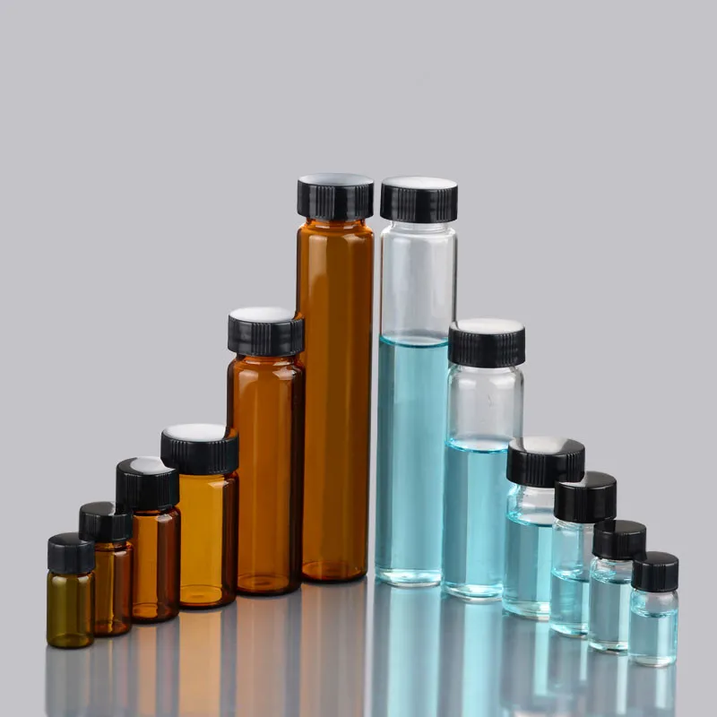 360 x 3ml 5ml 10ml 15ml 20ml 30ml 40ml 50ml 60ml Clear Glass Bottle with Screw Cap Orifice Reducer of Essential Oil Sample Vial
360 x 3ml 5ml 10ml 15ml 20ml 30ml 40ml 50ml 60ml Clear Glass Bottle with Screw Cap Orifice Reducer of Essential Oil Sample Vial