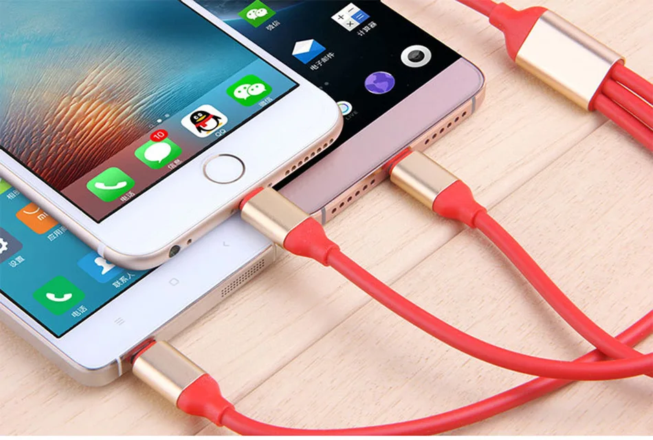 NOHON Micro USB Type-C 8 pin 3 2 in 1 Charger Cord For iPhone 7 8 6 6S Plus X iOS Android For Samsung Xiaomi Fast Charger Cables (12)