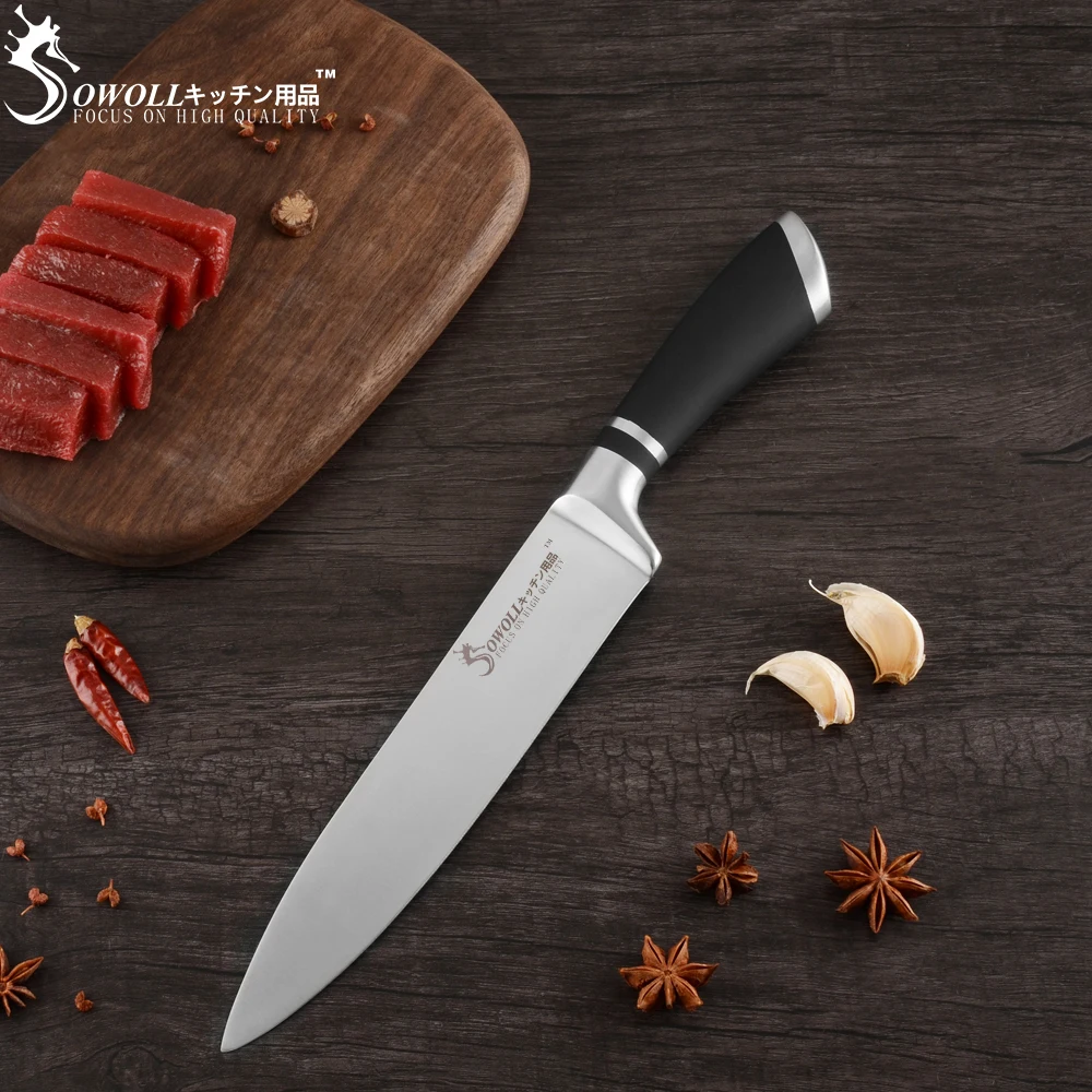 SOWOLL Chef Knife Set Stainless Steel Sharp Blade Kitchen Knife New Design Cooking Cutlery 3Cr13mov Santoku Bread Paring Knives
SOWOLL Chef Knife Set Stainless Steel Sharp Blade Kitchen Knife New Design Cooking Cutlery 3Cr13mov Santoku Bread Paring Knives