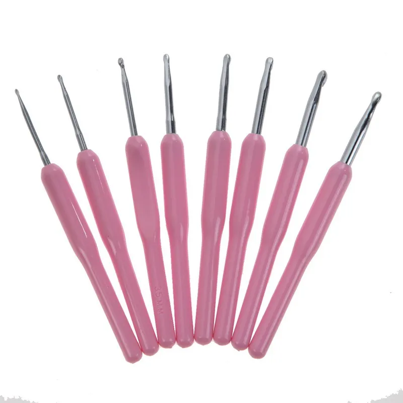 8pcs/set Aluminum Crochet Hooks Knitting Needles Set Soft Silicone Handle Ergonomic Grip Loom Tool 2.5-6.0mm Sewing Tools Pink
8pcs/set Aluminum Crochet Hooks Knitting Needles Set Soft Silicone Handle Ergonomic Grip Loom Tool 2.5-6.0mm Sewing Tools Pink
