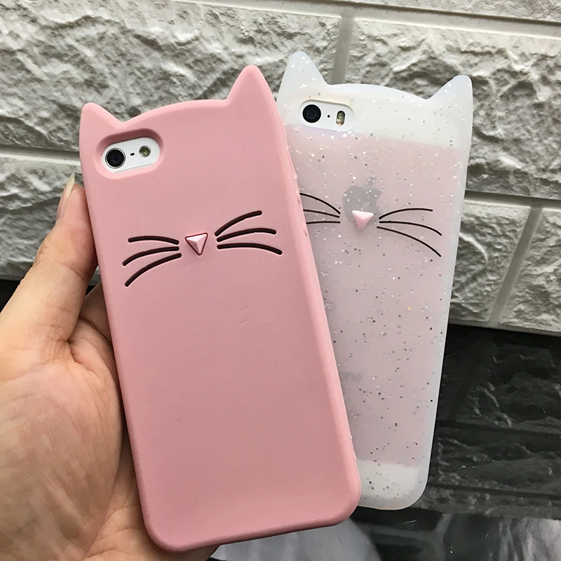New Cute Moustache Cat Glitter Soft TPU Kat Phone Case For Apple iPhone5G 5S Se 6 Plus 7 Plus 8 X Cases Girl Cover Accessories
New Cute Moustache Cat Glitter Soft TPU Kat Phone Case For Apple iPhone5G 5S Se 6 Plus 7 Plus 8 X Cases Girl Cover Accessories