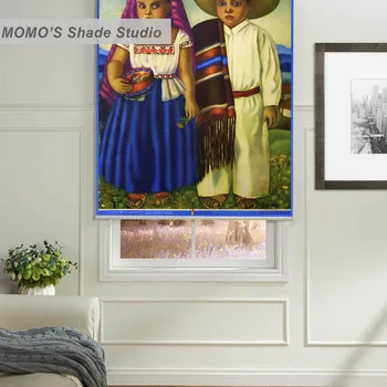 MOMO Painting Blackout Window Curtains Roller Shades Blinds Thermal Insulated Fabric Custom Size,PRB set758 
MOMO Painting Blackout Window Curtains Roller Shades Blinds Thermal Insulated Fabric Custom Size,PRB set758