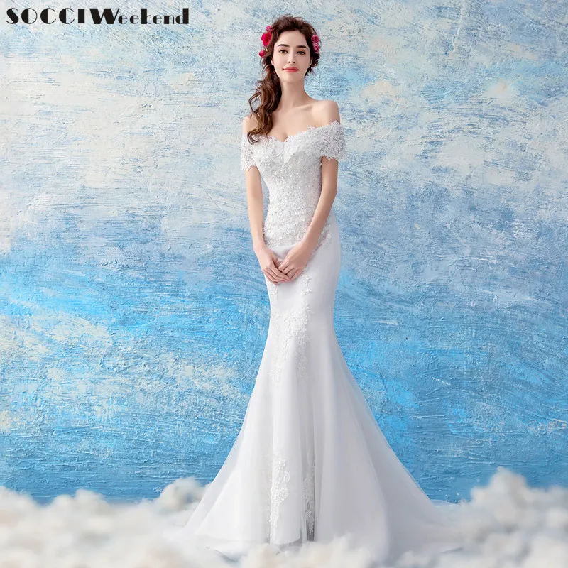 SOCCI Vestido De Noiva Mermaid Wedding Dresses 2019 Vintage Appliques Lace Bride Formal Party Dress Beading Bridal Gowns New
SOCCI Vestido De Noiva Mermaid Wedding Dresses 2019 Vintage Appliques Lace Bride Formal Party Dress Beading Bridal Gowns New