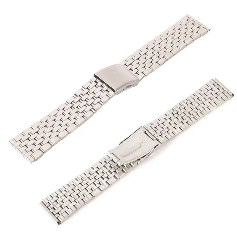 Metal Strap Silver Watch Stainless Steel Band Unisex Bracelet Double Fold Deployment Clasp Watch Buckle18 20 22mm
Metal Strap Silver Watch Stainless Steel Band Unisex Bracelet Double Fold Deployment Clasp Watch Buckle18 20 22mm