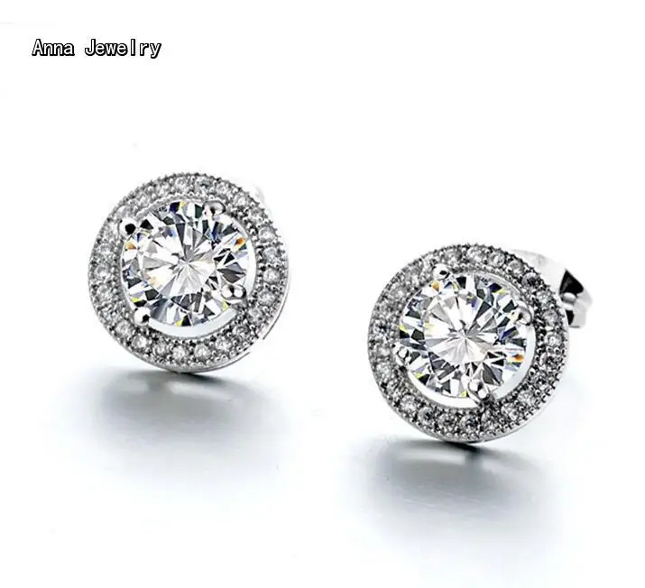 Dazzling Round Stones Stud Earring 925 Sterling Silver Material going with Clear Zircons,Bright Stud Earrings For Women
Dazzling Round Stones Stud Earring 925 Sterling Silver Material going with Clear Zircons,Bright Stud Earrings For Women