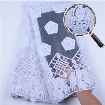 African French Lace Fabric High Quality Tulle Lace With Stones Embroidery Nigerian Lace Fabric For Women Dress 5 Yards A1591
African French Lace Fabric High Quality Tulle Lace With Stones Embroidery Nigerian Lace Fabric For Women Dress 5 Yards A1591