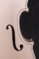 1pcs 4/4 violin unfinished Flame maple Russian spruce top White Violin Body#2035