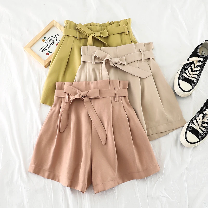 2019 new fashion women's shorts High waist slim loose student wide leg pants Summer casual shorts H469
2019 new fashion women's shorts High waist slim loose student wide leg pants Summer casual shorts H469