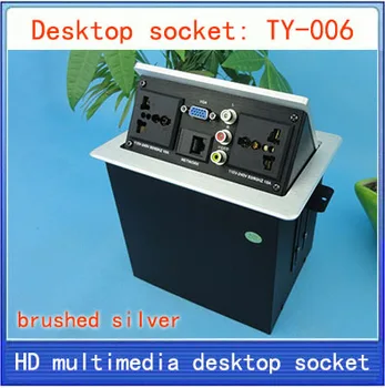 NEW Desktop socket / hidden multimedia information box outlet / network RJ45 video Audio VGA interface desktop socket TY-006
NEW Desktop socket / hidden multimedia information box outlet / network RJ45 video Audio VGA interface desktop socket TY-006