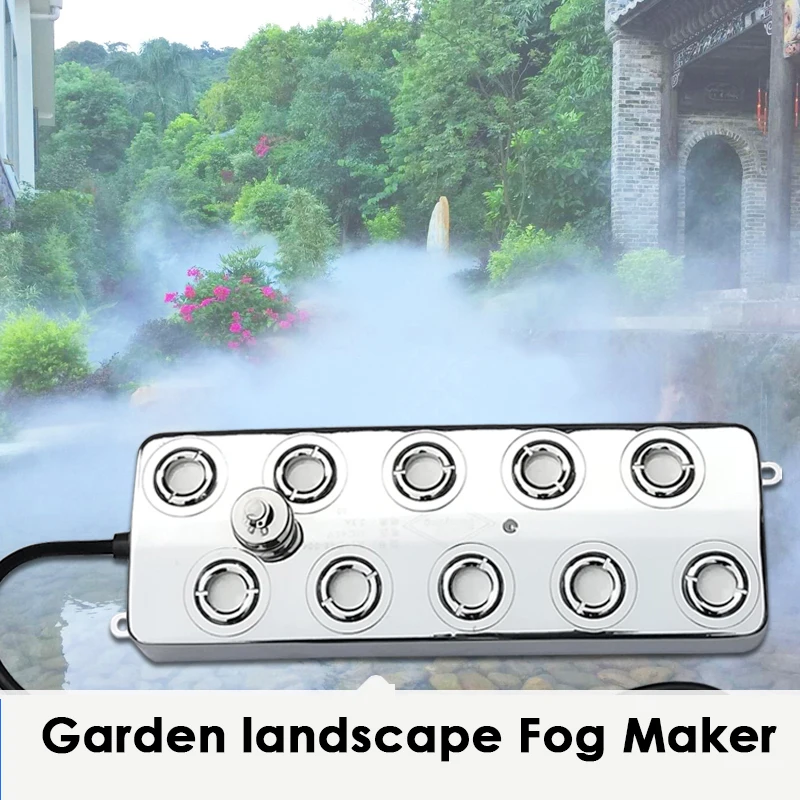 10 Heads Ultrasonic Atomizer Humidifier Landscape Pool Mist Maker Industry Humidifier Sprayer
10 Heads Ultrasonic Atomizer Humidifier Landscape Pool Mist Maker Industry Humidifier Sprayer