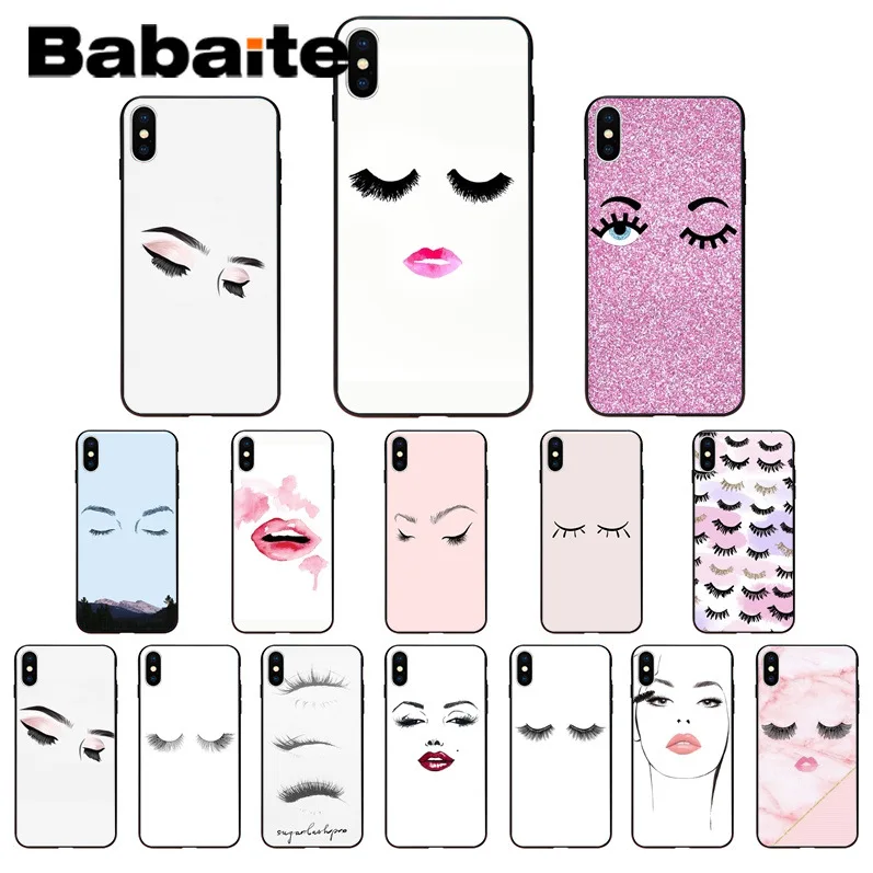 Babaite eyelash Makeup Lip DIY Printing Drawing Phone Case cover Shell for iphone X XS MAX 5 6S SE 7 8 plus XR Mobile Cases
Babaite eyelash Makeup Lip DIY Printing Drawing Phone Case cover Shell for iphone X XS MAX 5 6S SE 7 8 plus XR Mobile Cases