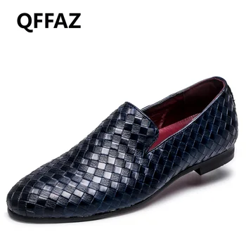 QFFAZ New Men Shoes Luxury Brand Braid Leather Casual Driving Oxfords Shoes Men Loafers Moccasins Italian Shoes for Men Flats
QFFAZ New Men Shoes Luxury Brand Braid Leather Casual Driving Oxfords Shoes Men Loafers Moccasins Italian Shoes for Men Flats