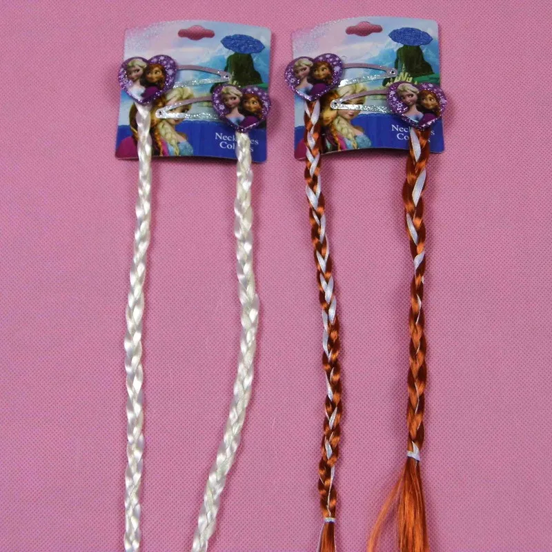 2 Pcs/pair Newest Cute Cartoon Elsa Dolls Hair Clips with Long Braid Wig for Dolls Hairpins Decoration Girls Gift Baby Toys
2 Pcs/pair Newest Cute Cartoon Elsa Dolls Hair Clips with Long Braid Wig for Dolls Hairpins Decoration Girls Gift Baby Toys