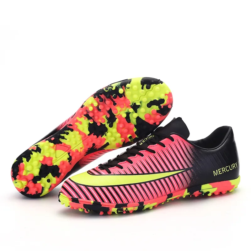Image Turf futboll shoes 2017 indoor futsal shoes size 39 44 zapatillas de deporte centipedes for football Male Zapatillasr Boots