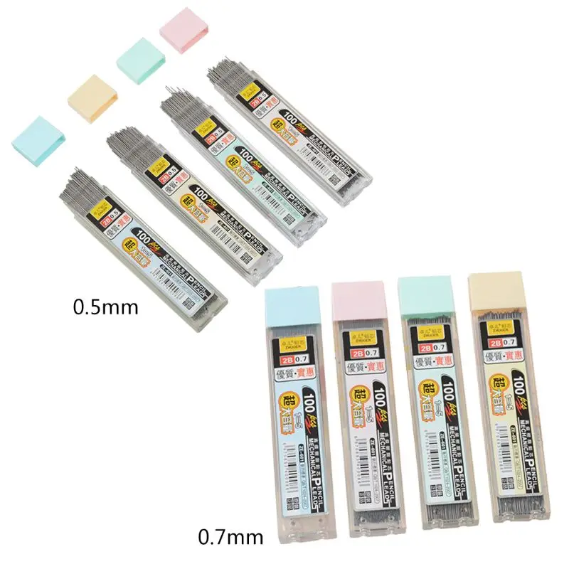 100Pcs/Box Graphite Lead 2B Mechanical Pencil Refill Plastic Automatic Pencil Lead
100Pcs/Box Graphite Lead 2B Mechanical Pencil Refill Plastic Automatic Pencil Lead