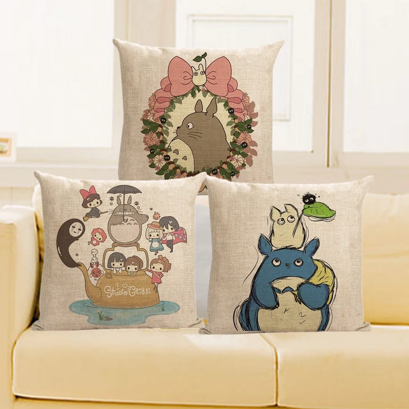 Cushion Cover Cartoon Body Pillow Anime Pillowcase Totoro Cushion Cotton Linen Sofa Car Decorative Throw Pillow Cover Case
Cushion Cover Cartoon Body Pillow Anime Pillowcase Totoro Cushion Cotton Linen Sofa Car Decorative Throw Pillow Cover Case