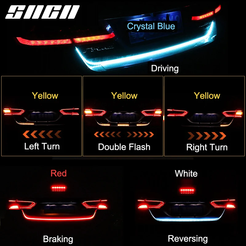 Фото SNCN багажник полосы светильник светодиодный автомобиль динамичным стримерные
