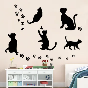 5 pcs Big Cat set Hot Selling Removable Wall Sticker Black Cat Home Decoration Stickers DIY Home Decals Vinyl Wall Sticker AW-27
5 pcs Big Cat set Hot Selling Removable Wall Sticker Black Cat Home Decoration Stickers DIY Home Decals Vinyl Wall Sticker AW-27