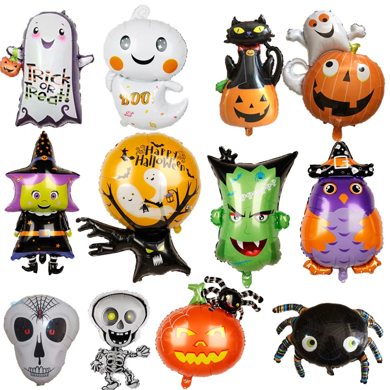 1pc Cartoon Halloween Foil Balloons DIY Halloween Decorations Children's Inflatable Toys pumpkin Bat Ghost Helium globos
1pc Cartoon Halloween Foil Balloons DIY Halloween Decorations Children's Inflatable Toys pumpkin Bat Ghost Helium globos