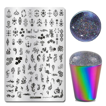 WAKEFULNESS 1Pcs 9.5*14.5CM Leaves Flowers Nail Art Stamp Stamping Plate + 1Pc Stamper +Scraper DIY Manicure Template Tool Set
WAKEFULNESS 1Pcs 9.5*14.5CM Leaves Flowers Nail Art Stamp Stamping Plate + 1Pc Stamper +Scraper DIY Manicure Template Tool Set