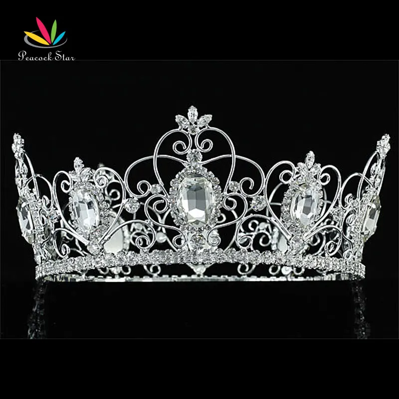 Peacock Star Free Shipping Wholesale Royal Pageant Prom Accessories Full Circle Tiara Crystal King / Queen Crown CT1721
Peacock Star Free Shipping Wholesale Royal Pageant Prom Accessories Full Circle Tiara Crystal King / Queen Crown CT1721