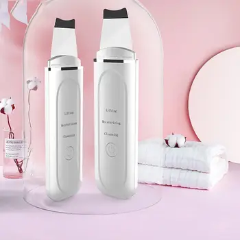 Ultrasonic Scrubber Skin Spatula Peeling Shovel Facial Pore Cleaner Blackhead Remover Face Lifting USB Rechargeable 
Ultrasonic Scrubber Skin Spatula Peeling Shovel Facial Pore Cleaner Blackhead Remover Face Lifting USB Rechargeable