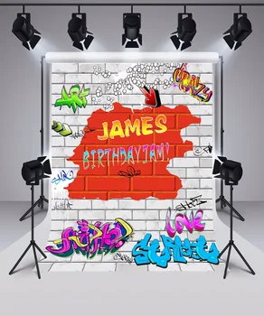 VinylBDS White Graffiti Wall Birthday Background 10ft 90s' Hip Pop Background For Photos For Children Backgrounds Photo Studio
VinylBDS White Graffiti Wall Birthday Background 10ft 90s' Hip Pop Background For Photos For Children Backgrounds Photo Studio