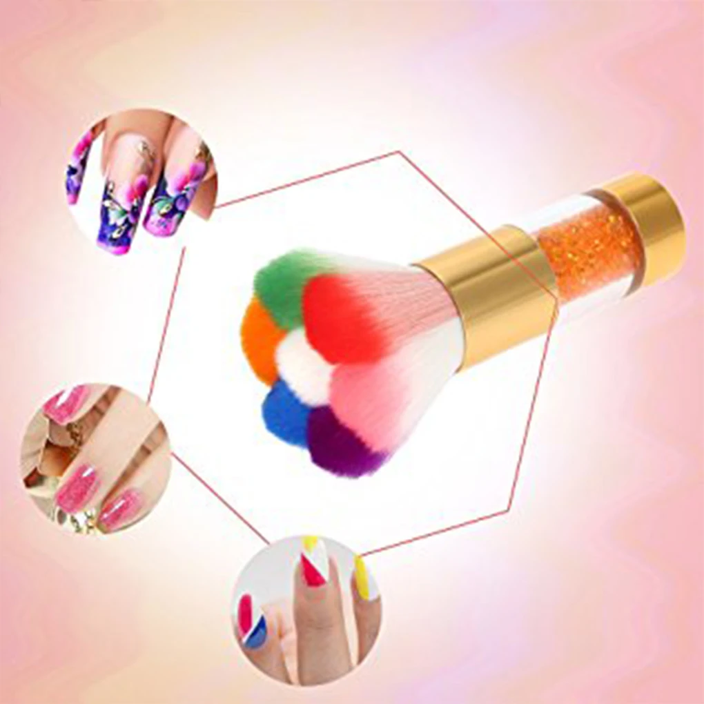 Nail Art Dust Brush Remover Cleaner Rainbow Hair for Acrylic and UV Nail Gel Powder Rhinestones Makeup Foundation Color Random
Nail Art Dust Brush Remover Cleaner Rainbow Hair for Acrylic and UV Nail Gel Powder Rhinestones Makeup Foundation Color Random