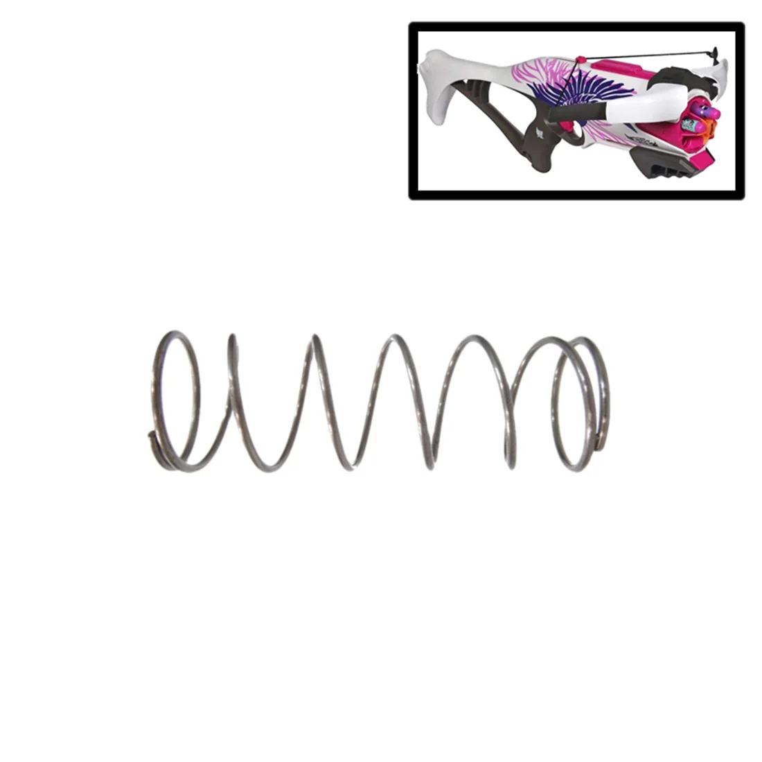 NFSTRIKE 5kg Spring for Nerf Rebelle Guardian Crossbow Blaster Springs for Nerf Toy Gun Modification - Silver Black
NFSTRIKE 5kg Spring for Nerf Rebelle Guardian Crossbow Blaster Springs for Nerf Toy Gun Modification - Silver Black