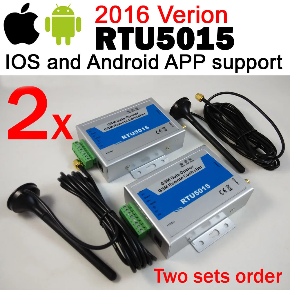 Free shipping New version IOS & Android APP GSM Gate Door Opener Operator with SMS Remote Control QUAD Band designed RTU5015 app
Free shipping New version IOS & Android APP GSM Gate Door Opener Operator with SMS Remote Control QUAD Band designed RTU5015 app