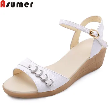ASUMER 2019 summer new shoes woman buckle sandals women Casual genuine leather shoes women wedges sandals women high heels shoes
ASUMER 2019 summer new shoes woman buckle sandals women Casual genuine leather shoes women wedges sandals women high heels shoes