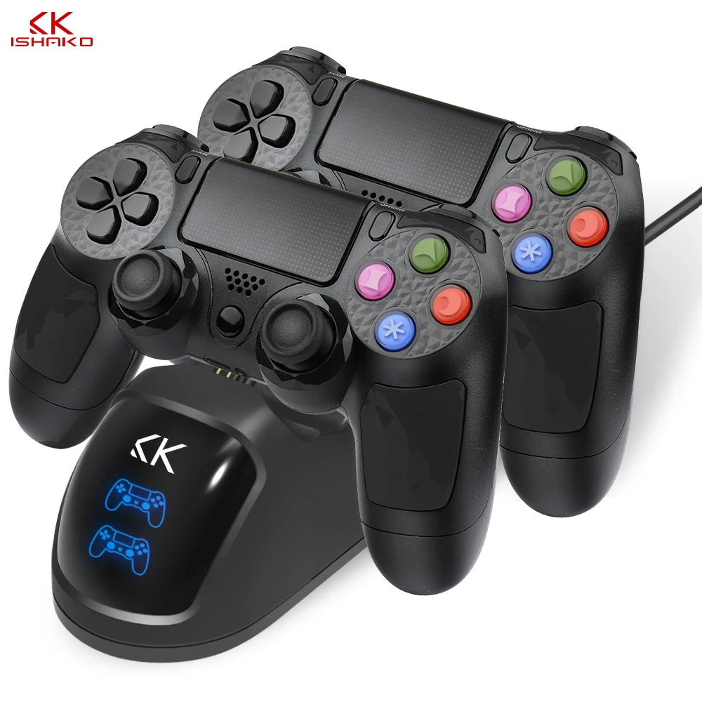 K ISHAKO Dual Dock For PS4 Dual Charger Holder with Charging Status Display Screen for playstation 4 slim stand
K ISHAKO Dual Dock For PS4 Dual Charger Holder with Charging Status Display Screen for playstation 4 slim stand