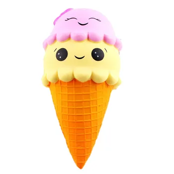 

2019 New Squishy Kawaii Ice Cream Slow Rising Gags Practical Jokes Toy Squish Antistress Kawaii Squishies Squeeze Food Wholesale