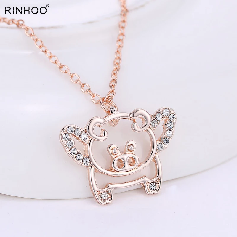 Necklace Cute Pig with Wing Pendant/Plating White K / Alloy+Rhinestone/ 45cm Chain Women&Girl Jewelry
Necklace Cute Pig with Wing Pendant/Plating White K / Alloy+Rhinestone/ 45cm Chain Women&Girl Jewelry
