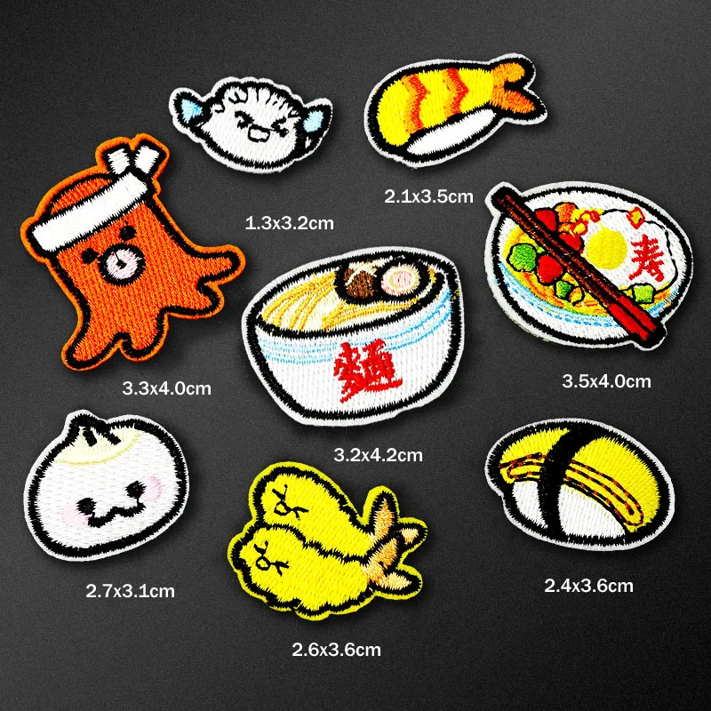8pcs/lot FOOD DIY Cartoon Badges Clothe Embroidery Patch Applique Ironing Clothing Sewing Supplies Decorative Sew On Patches
8pcs/lot FOOD DIY Cartoon Badges Clothe Embroidery Patch Applique Ironing Clothing Sewing Supplies Decorative Sew On Patches