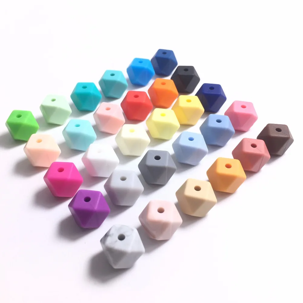 50Pcs Hexagon Silicone Beads BPA Free Silicone Beads for teether mix colors Mini Silicone Hexagon Beads for baby pacifier
50Pcs Hexagon Silicone Beads BPA Free Silicone Beads for teether mix colors Mini Silicone Hexagon Beads for baby pacifier