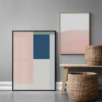 HD Print Coral Pink And Blue Geometric Poster Canvas Painting Pop Pictures For Living Room Nordic Style Wall Art Home Decoration
HD Print Coral Pink And Blue Geometric Poster Canvas Painting Pop Pictures For Living Room Nordic Style Wall Art Home Decoration