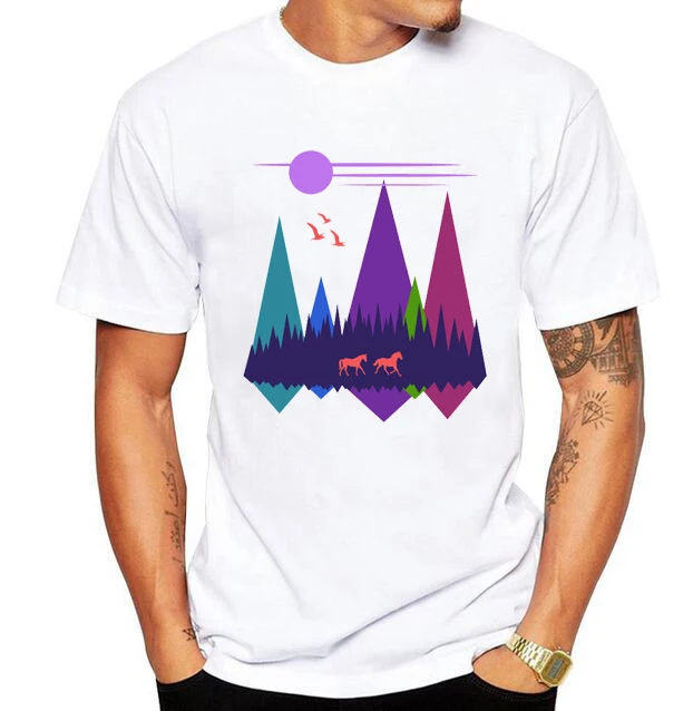 Two Horses T-Shirt Funny T-shirt Men Short Sleeve Print Tshirt Summer Top Cool Clothing Hip Hop
Two Horses T-Shirt Funny T-shirt Men Short Sleeve Print Tshirt Summer Top Cool Clothing Hip Hop