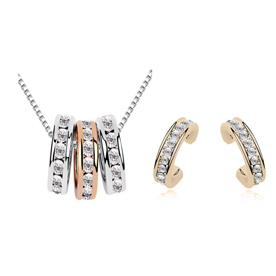 FREE SHIPPING New Arrive 2016 New Style Silver Plated Stub Earrings Crystal Necklace Jewelry Sets For Women
FREE SHIPPING New Arrive 2016 New Style Silver Plated Stub Earrings Crystal Necklace Jewelry Sets For Women