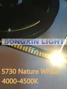 1000pcs 5630 SMD LED 5730 White/Nature white Low-Mid Power diodes 0.5W 45-60LM CCT:4000-4500K I(Ma):150MA CHIP Free shipping
1000pcs 5630 SMD LED 5730 White/Nature white Low-Mid Power diodes 0.5W 45-60LM CCT:4000-4500K I(Ma):150MA CHIP Free shipping