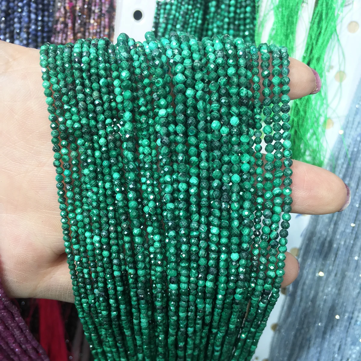 Natural Stone Malachite Small Beads Round Section Loose Bead for Jewelry Making DIY Necklace Bracelets Size 2mm 3mm
Natural Stone Malachite Small Beads Round Section Loose Bead for Jewelry Making DIY Necklace Bracelets Size 2mm 3mm