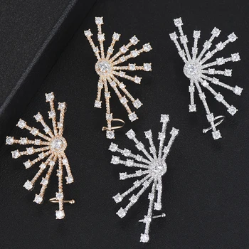 Exquisite Fireworks Full Cubic Zirconia Stud Earrings Women Bridal Wedding Anniversary Party jewelry mujer moda Top Quality
Exquisite Fireworks Full Cubic Zirconia Stud Earrings Women Bridal Wedding Anniversary Party jewelry mujer moda Top Quality