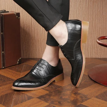 Buty meskie men's business dress shoes Zapatos de Hombre men's fashion pointed leather casual men's shoes chaussure homme
Buty meskie men's business dress shoes Zapatos de Hombre men's fashion pointed leather casual men's shoes chaussure homme