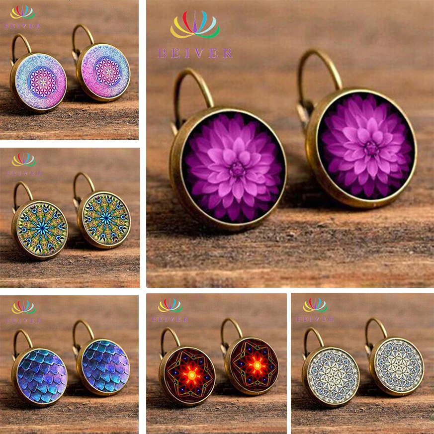 Bohemia Time treasure box Mandala Flower Round Earrings Fashion Ladies Wedding Earring Jewelry 2019 New Arrivals Beiver
Bohemia Time treasure box Mandala Flower Round Earrings Fashion Ladies Wedding Earring Jewelry 2019 New Arrivals Beiver