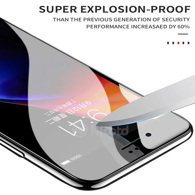6D Curved Edge Tempered Glass For iPhone 7 8 Plus XS MAX On The For iPhone XS MAX X 7Plus 9H Screen Protector Full Coverage Film (3)