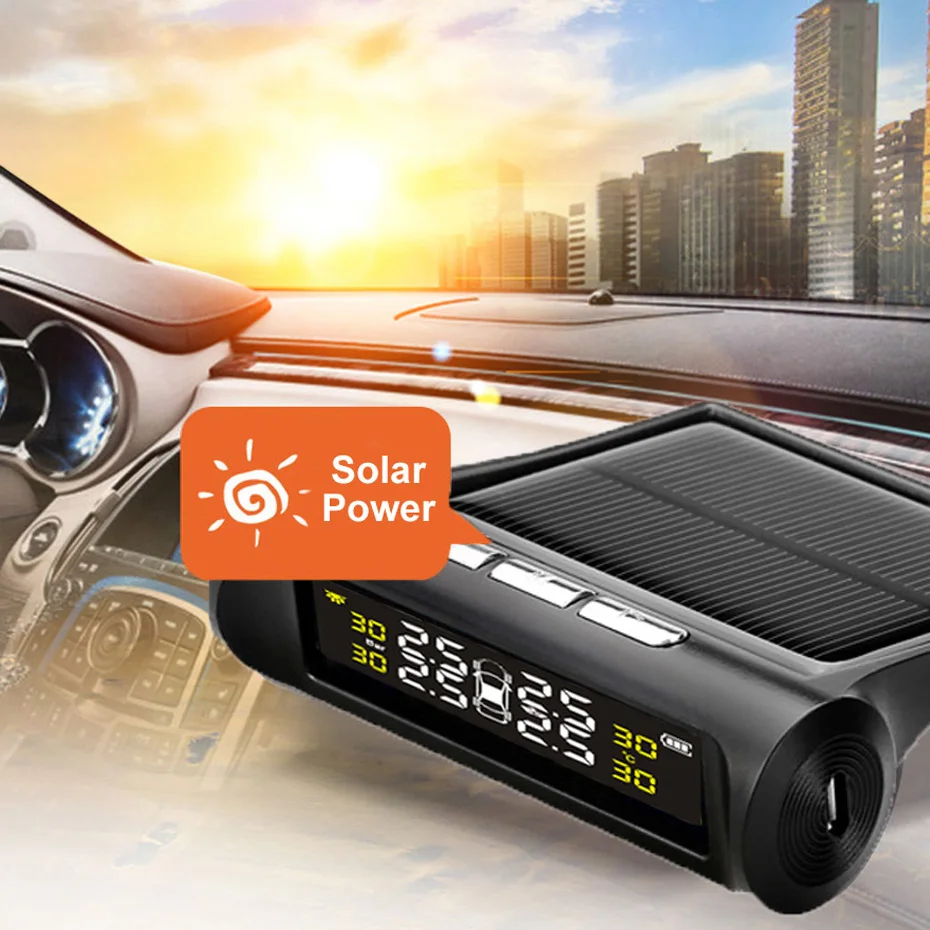 Car Tire Pressure Alarm Monitor System Display per lot Solar TPMS 4 External Sensor Temperature Warning Visture D02W D02N
Car Tire Pressure Alarm Monitor System Display per lot Solar TPMS 4 External Sensor Temperature Warning Visture D02W D02N