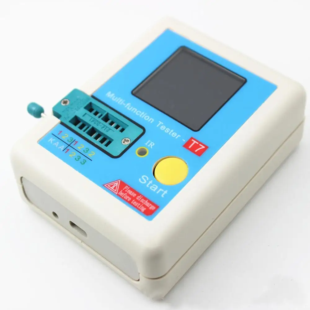 Transistor Tester Diode Triode Capacitance Inductor Meter LCR ESR NPN PNP IR Multifunction Tester LCR-T7
Transistor Tester Diode Triode Capacitance Inductor Meter LCR ESR NPN PNP IR Multifunction Tester LCR-T7