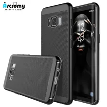 Ascromy para Samsung Galaxy A5 2017 caso de malla de disipación de calor duro de la contraportada de la PC para Samsung Galaxy S9 S8 más J5 2017 Capa(China)