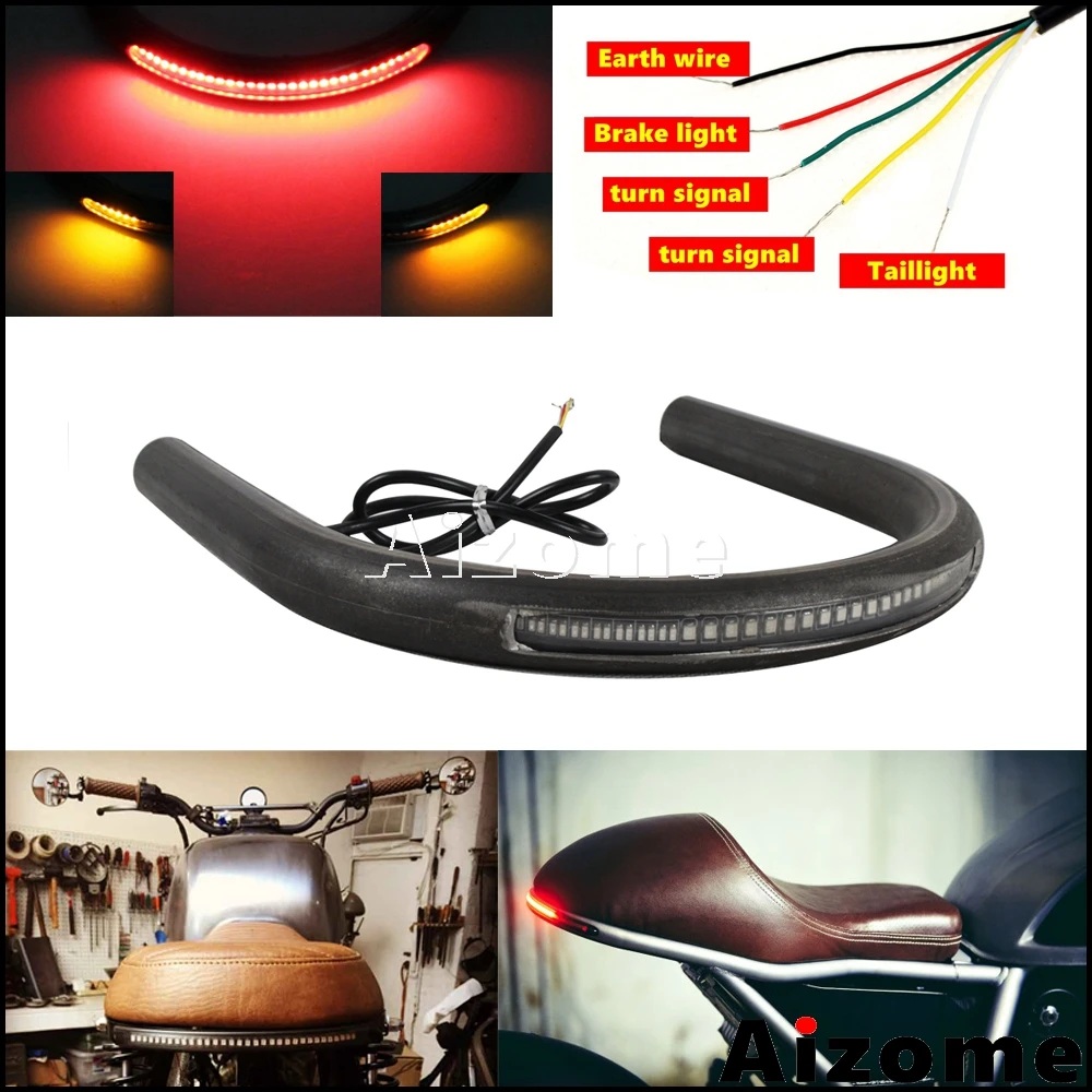 Cafe Racer LED Taillight Upswept Seat Frame Hoop 1" 7/8" Tube For Honda Yamaha Suzuki CB CG SR XJ GS 125 250 450 500 550 650 750
Cafe Racer LED Taillight Upswept Seat Frame Hoop 1" 7/8" Tube For Honda Yamaha Suzuki CB CG SR XJ GS 125 250 450 500 550 650 750
